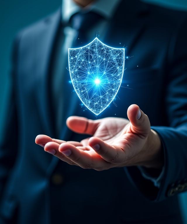 Concetto di fiducia e tecnologia AI